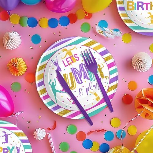 Jump Party Decorations Tableware Set for 24 Guests
