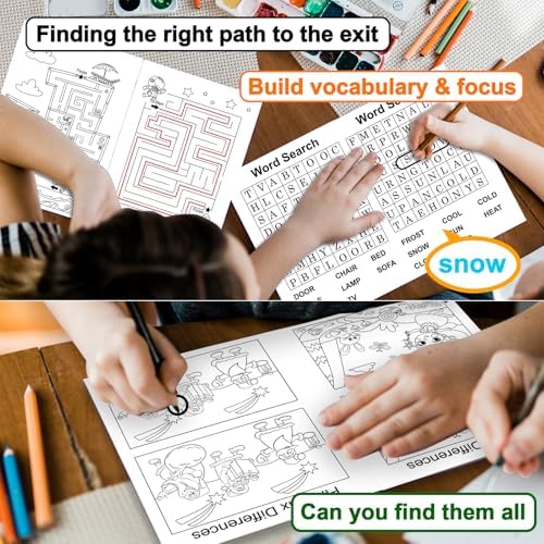20 Pack Small Activity Books for Kids Age 4-8