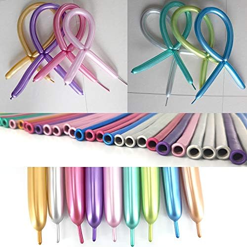100Pcs Metallic 260 Balloons for Decorations