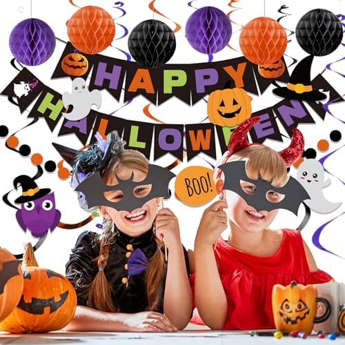 Meowtastic Happy Halloween Banner Decorations