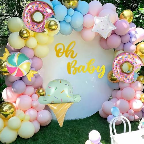12 Inch Pastel Balloons Set for Kids Birthday Parties