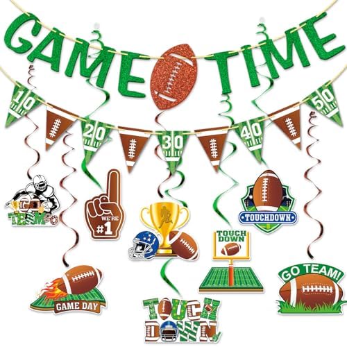 Football Time Touch Down Banner Set 10Pcs