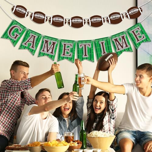 OHOME Football Party Decorations Banner