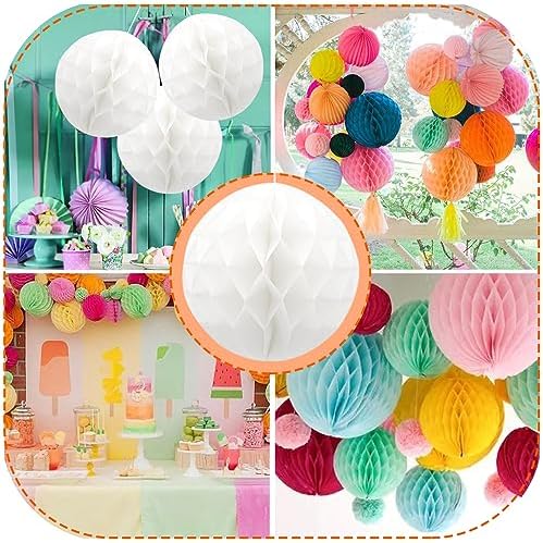 Ruidee 8 Piece Paper Honeycomb Balls Decorations