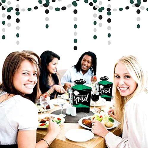 Black Green Silver Party Garland Streamers 52ft