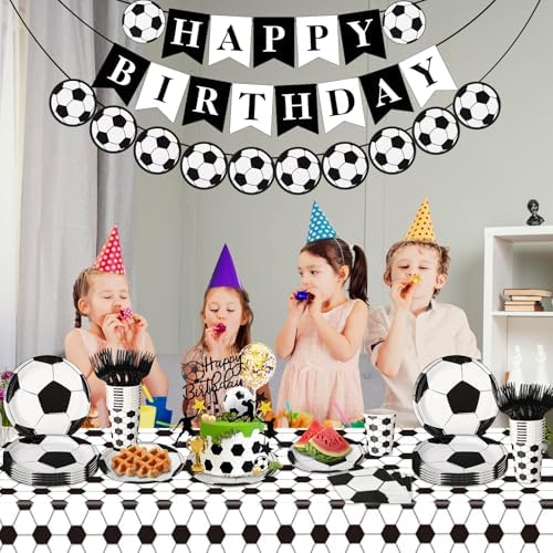 Soccer Birthday Party Decorations Set for 24 Guests