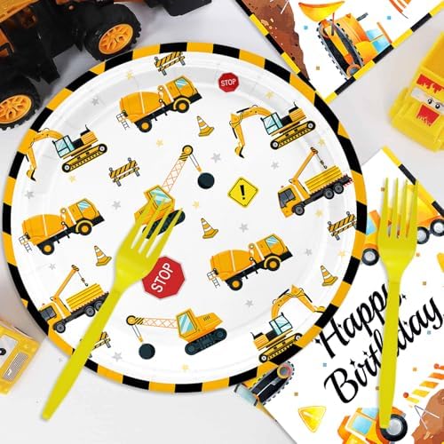 48PCS Construction Party Supplies for Kids