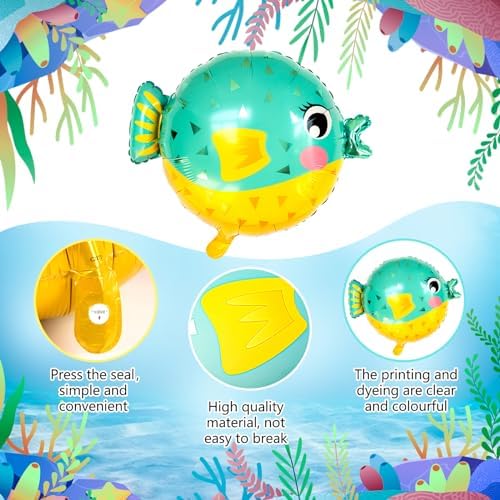 Fish Balloons Decoration 10PCS for Kids Birthday