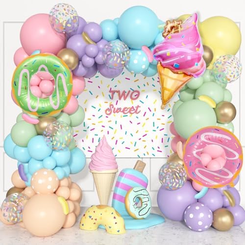 Pastel Donut Balloon Arch Garland Kit