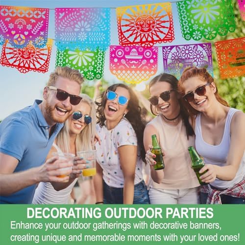 Mexican Party Banners 5 Packs 82 Ft Long