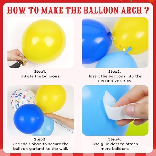 125pcs Carnival Balloons for Birthday Party Decorations