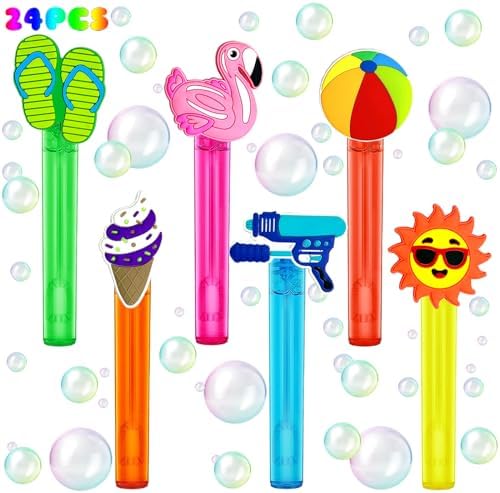Pool Party Favors 24Pcs Bubble Wands for Kids