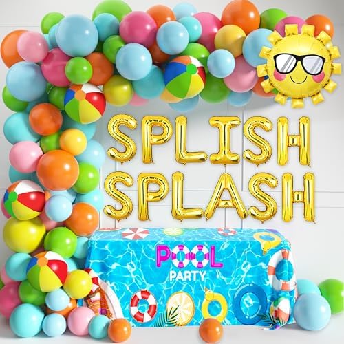 Tropical Hawaiian Luau Balloon Garland Arch Kit 160Pcs