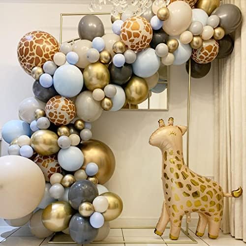 50pcs Giraffe Print Balloons 12inch Animal Theme Party Decorations