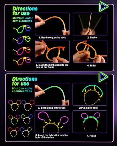 Unistylar 275 PCS Glow in the Dark Party Supplies
