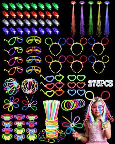 Unistylar 275 PCS Glow in the Dark Party Supplies