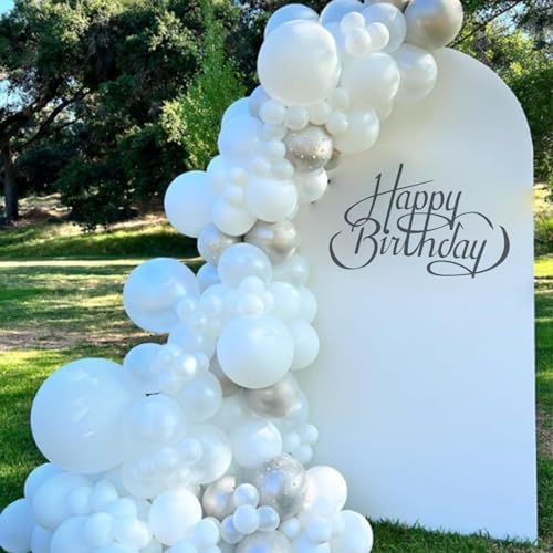 120pcs White Balloon Arch Kit for Party Decor