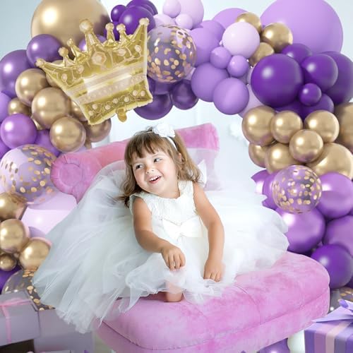 150Pcs Purple Balloon Garland Arch Kit for Birthday Parties