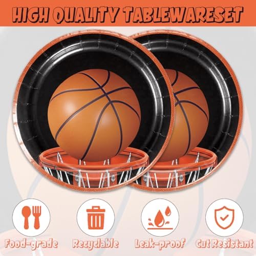 40Pcs Basketball Party Decorations Set