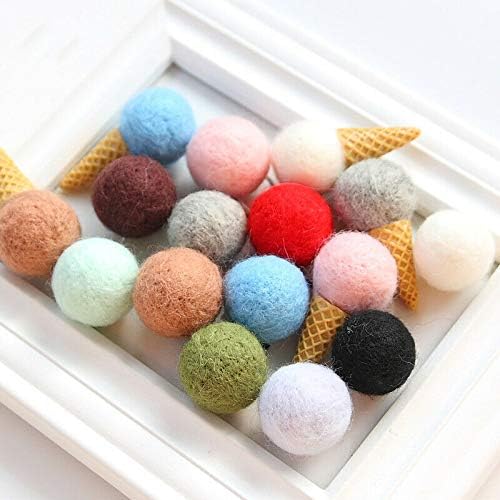 Crafts 10Pcs Gray Fluffy Pom Poms for DIY Decorations