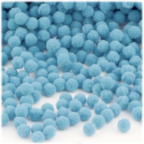 The Crafts Outlet 5000 Piece Multi Purpose Pom Poms Emerald Green 7mm Acrylic