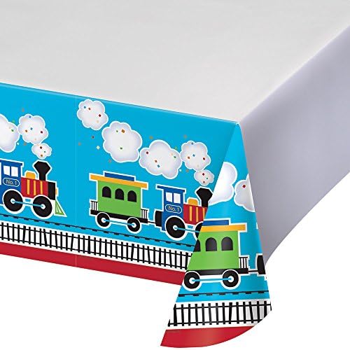 Creative Converting Border Print Plastic Tablecover All Aboard