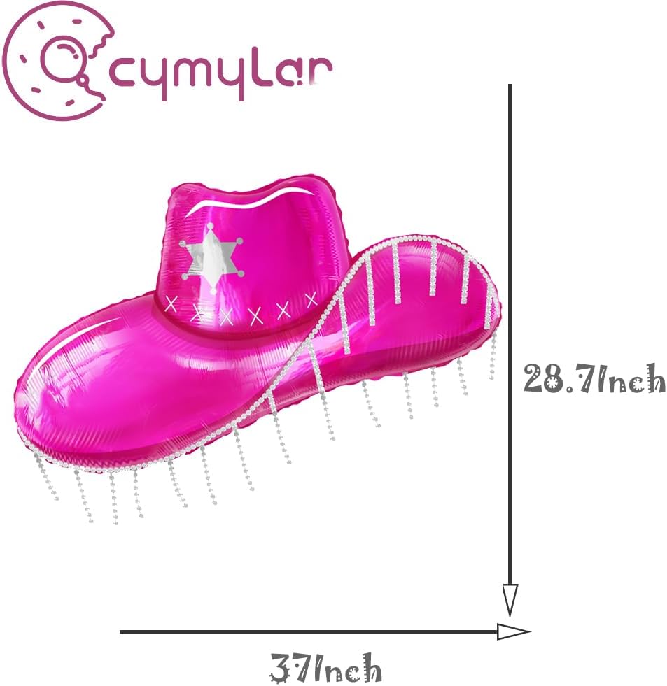 Cowgirl Hat and Boots Foil Balloons for Women