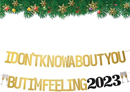 ZHUOWEISM 2023 Happy New Year Banner Garland Decor
