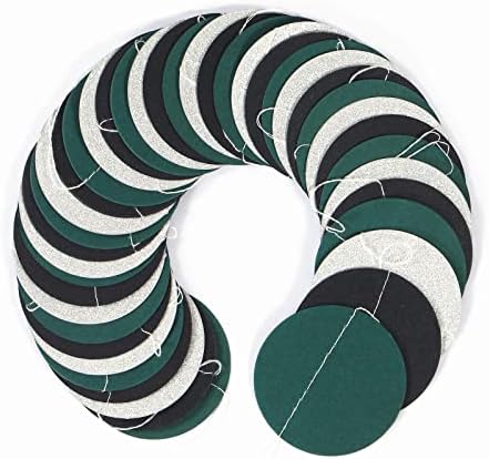 Black Green Silver Party Garland Streamers 52ft