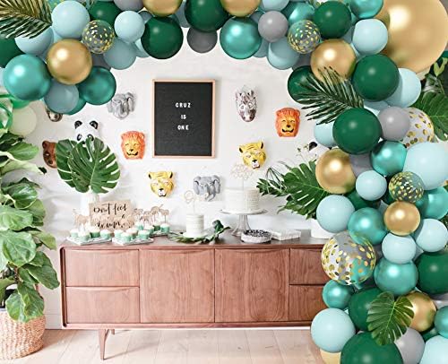 Amandir 151Pcs Jungle Safari Balloon Garland Kit