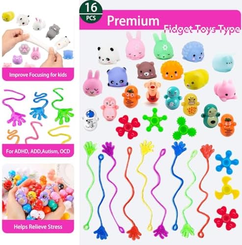 136 Pcs Multi-Item Party Favors for Kids 4-10