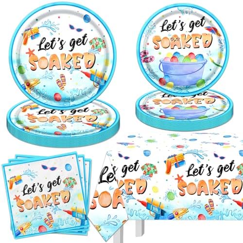 Summer Party Decorations Tableware Set for Pool and Beach