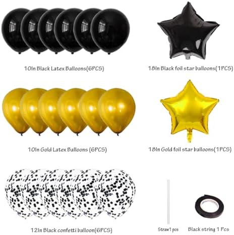 Black Graduation Congratulations Balloon Banner Kit 2025