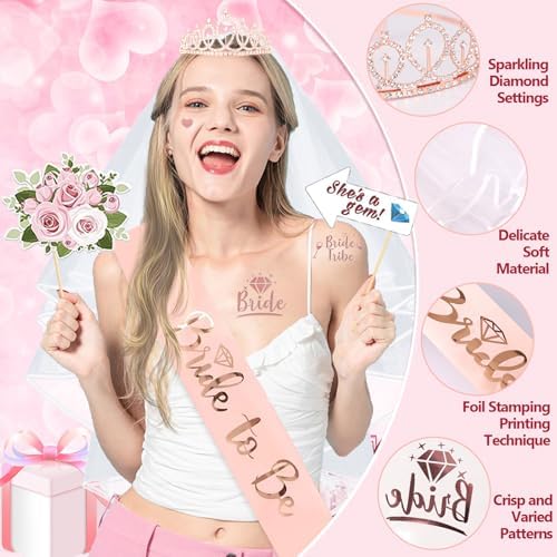 116 Pcs Bachelorette Party Decorations Set