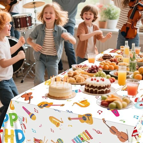 C L Cooper Life Music Instrument Tablecloths 2pcs