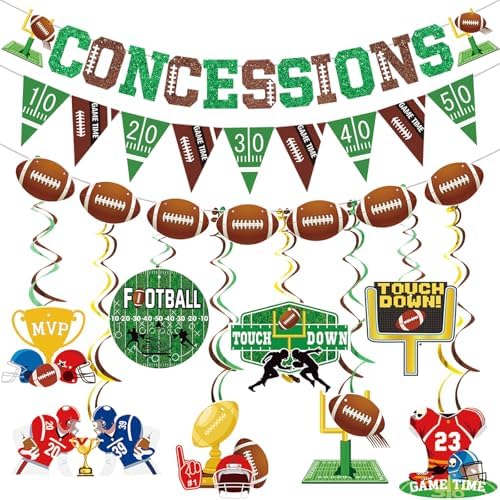 Football Party Decorations Banners Set