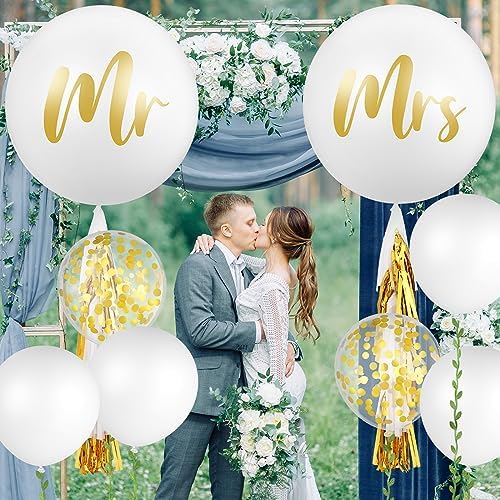Wettarn 15 Pcs Giant Wedding Balloon Decor Kit
