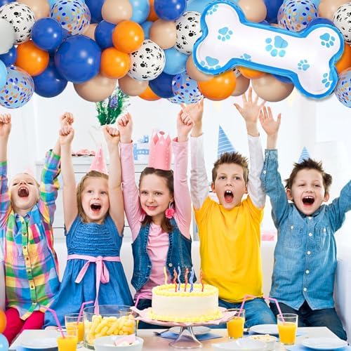 121Pcs Blue Birthday Balloon Garland Kit for Kids Parties