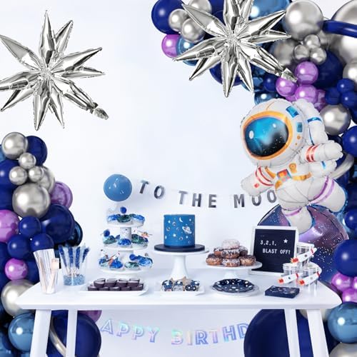 Amandir Space Balloon Garland Kit for Boys Birthday Decorations