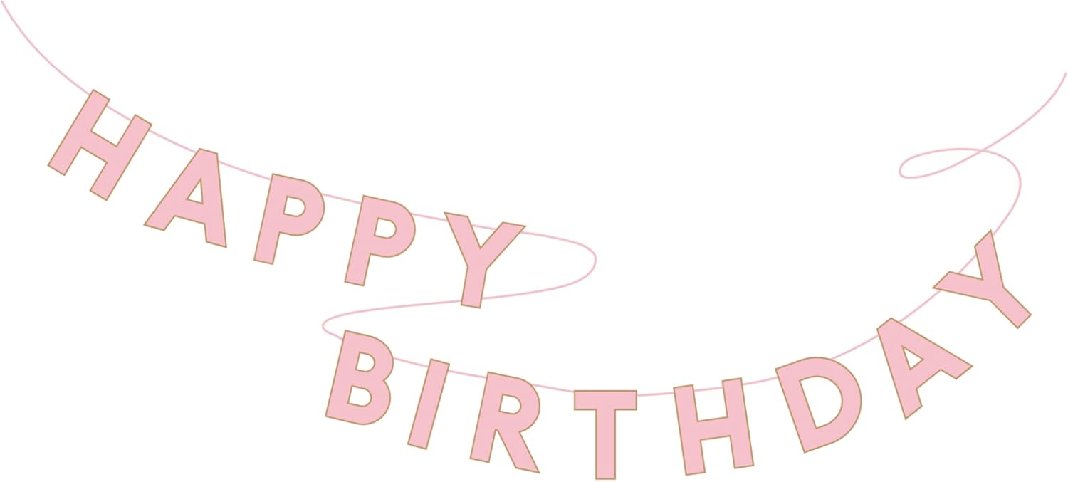 Bonjour Fte Signature Happy Birthday Banner - 10 Foot Long