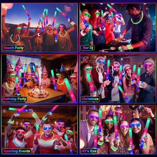 HONLYNE 168 PCS Glow in the Dark Party Supplies