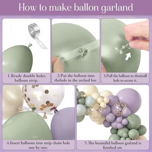 Amandir 173Pcs Balloon Arch Garland Kit