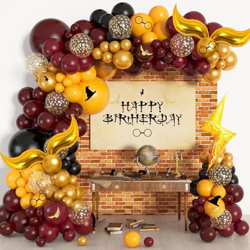 Ouddy Life Magical Wizard School Balloons Arch Kit 172pcs