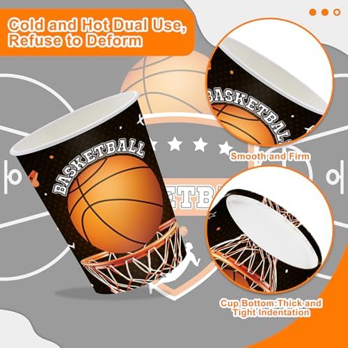 120PCS Basketball Party Tableware Set for 20 Guests