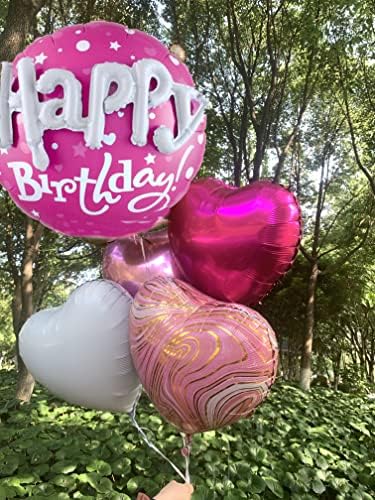 36inch Hot Pink Birthday Foil Balloons Decorations