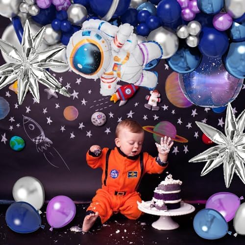 Amandir Space Balloon Garland Kit for Boys Birthday Decorations