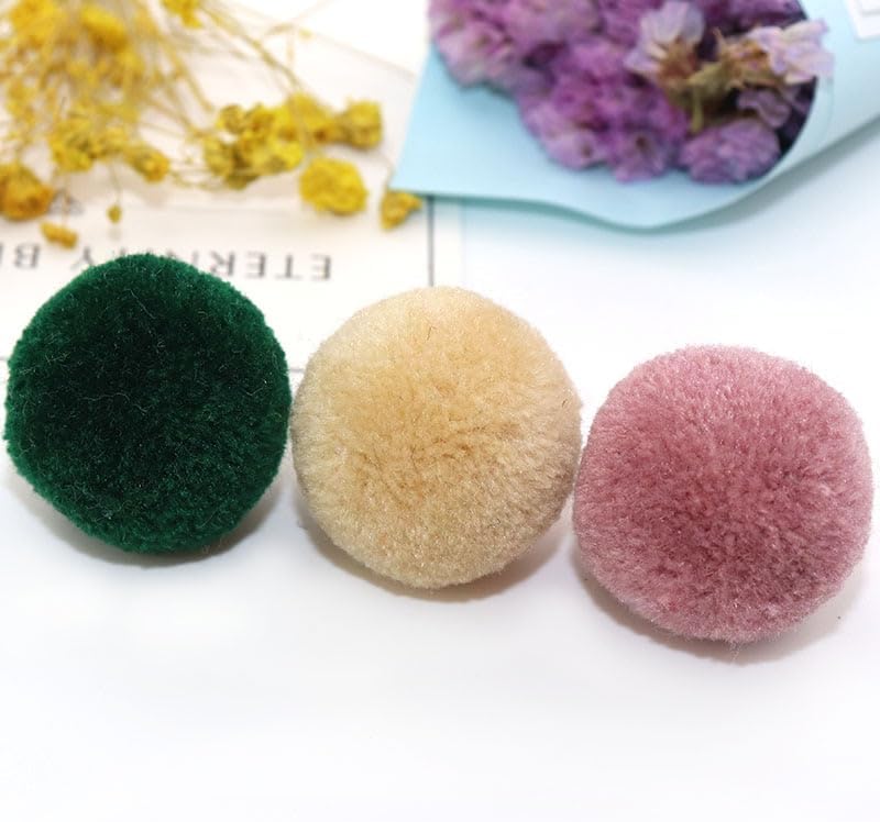 30Pcs Pack 40mm Pompom Balls for DIY Crafts