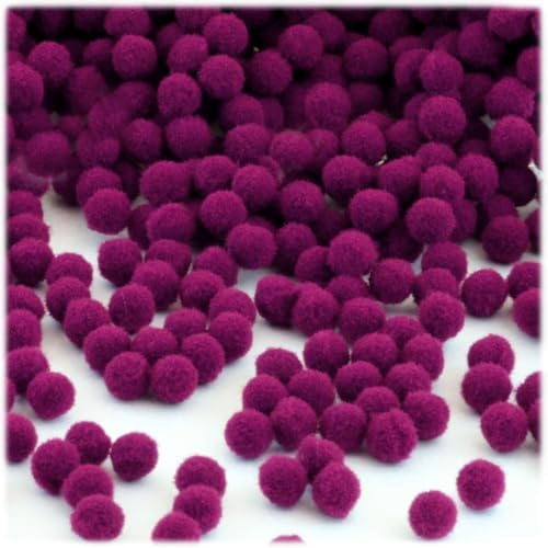 The Crafts Outlet 5000 Piece Multi Purpose Pom Poms Emerald Green 7mm Acrylic