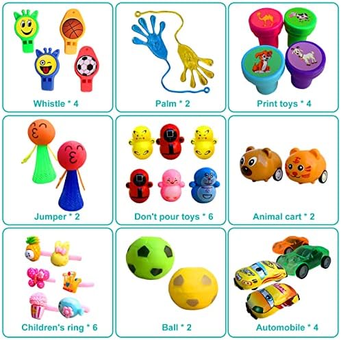 64 Piece Assorted Kids Party Favor Set