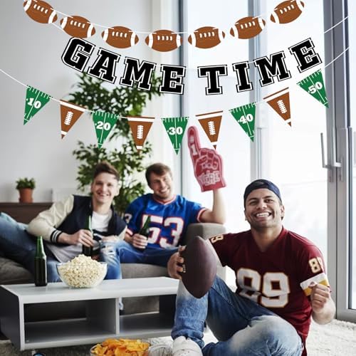 Adecortalk 3 Pcs Football Party Banner Set